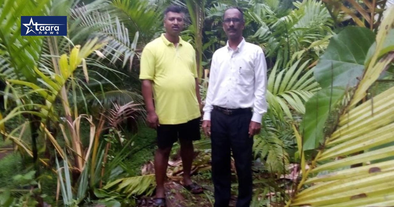 baboo gawas visits farmers affected by elephant attack dodamarg